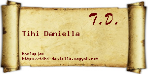 Tihi Daniella névjegykártya